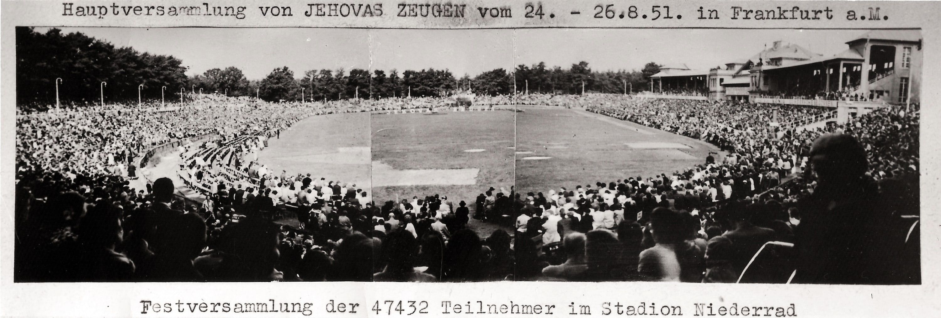 Kongress im Waldstadion Frankfurt, 1951