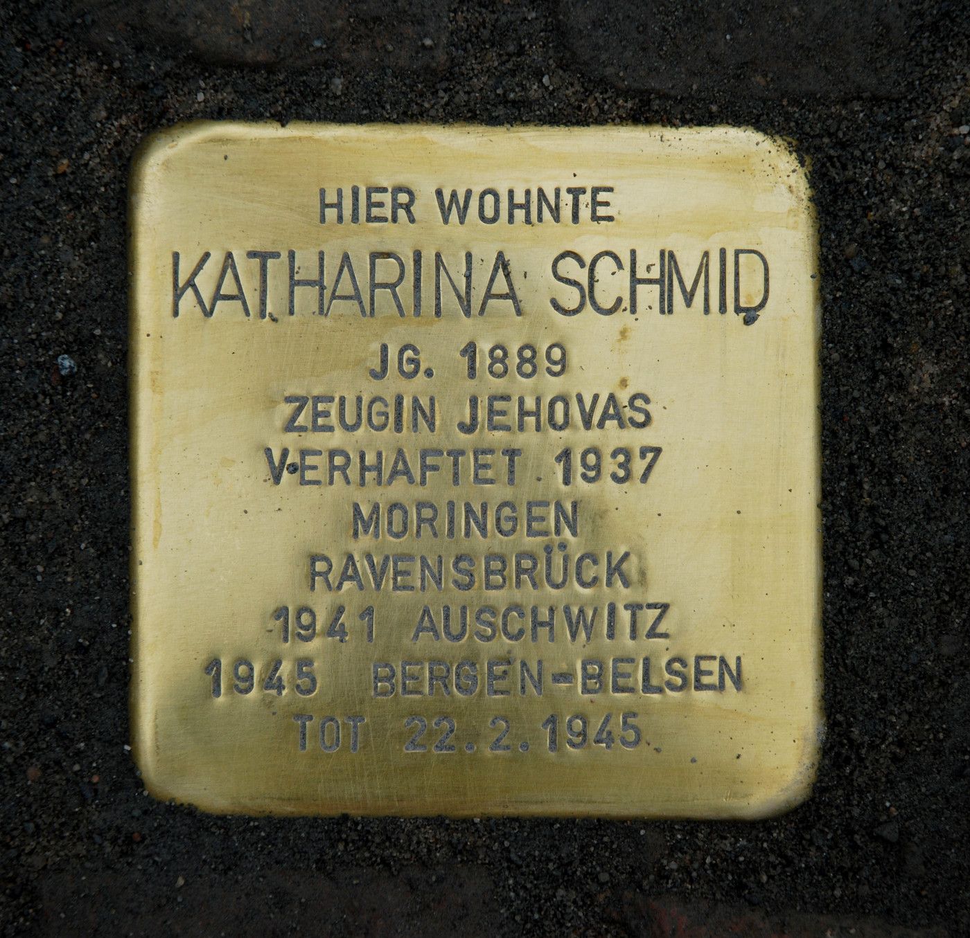 Stolperstein für Katharina Schmid