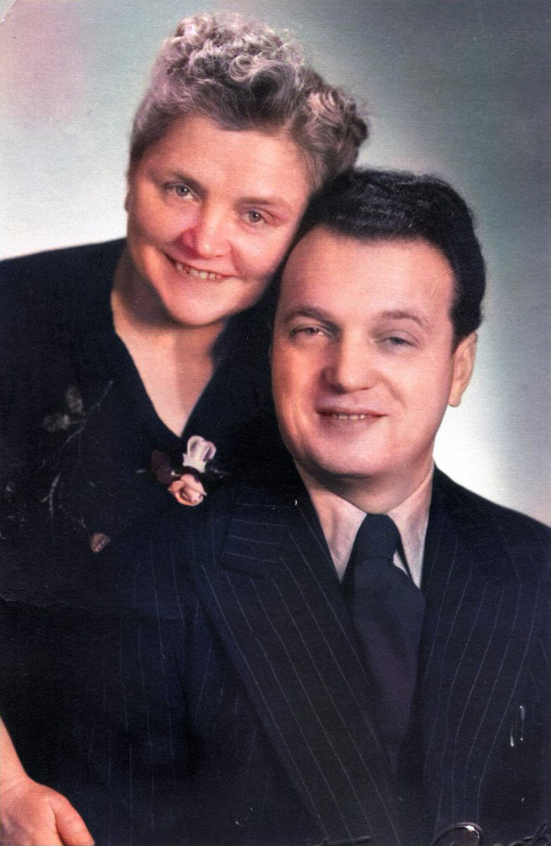Ehepaar Margarethe (Gretel) und Josef Niklasch, Januar 1954