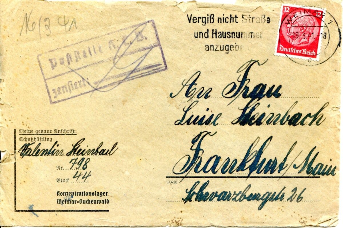 Sonderausweis für Verfolgte, ausgestellt am 6. August 1946 für Ludwig Eichhorn. Die Häftlingsnummer 336 zeigt, dass er zu den ganz frühen Häftlingen im KZ Buchenwald gehörte.